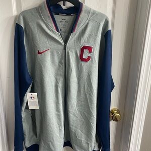 Nike Dri-FIT Gray and Navy Baseball Jacket